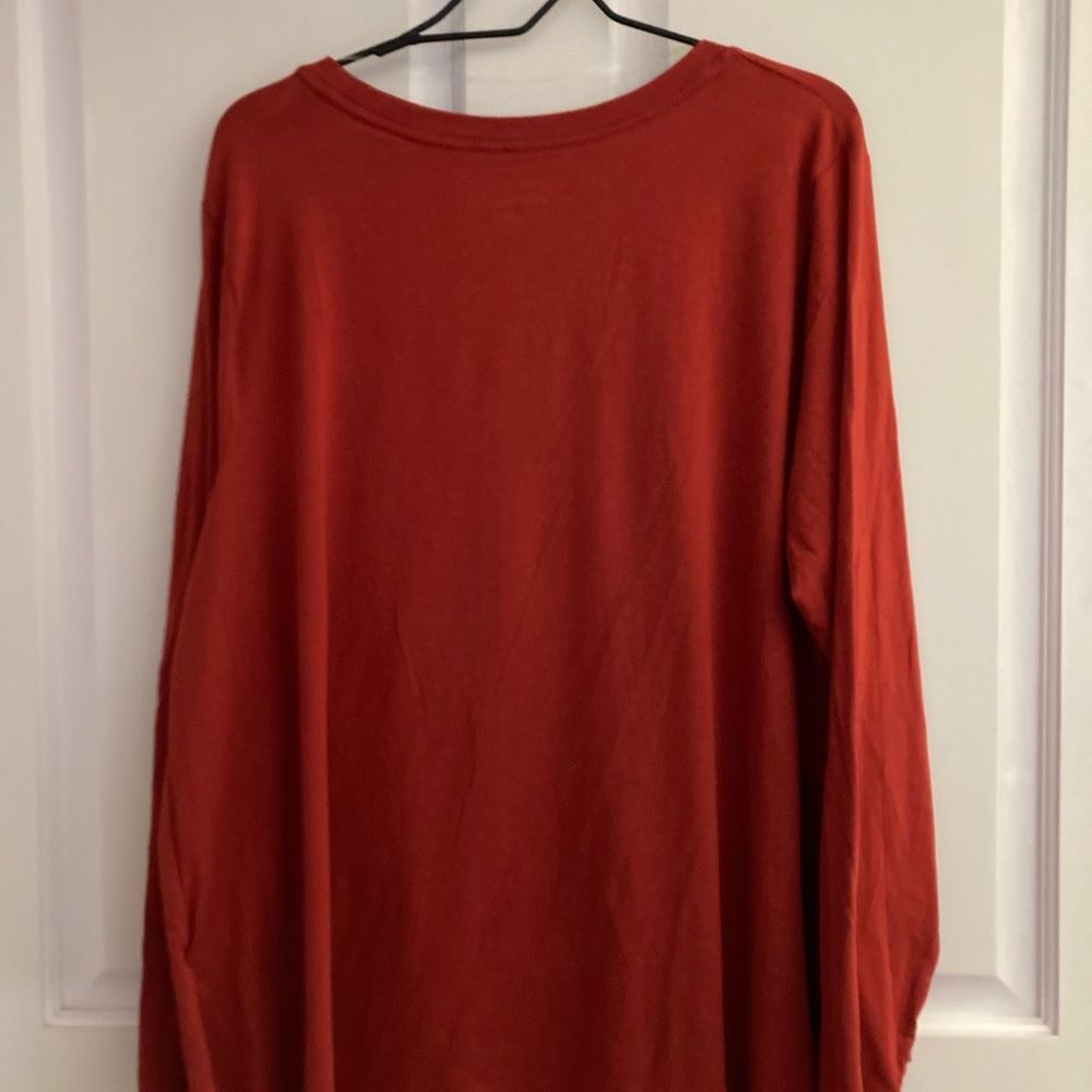 Ava & Viv Long Sleeve Scoop Neck Relaxed Fit Pullover Top Size 2X New With Tags - Picture 7 of 10